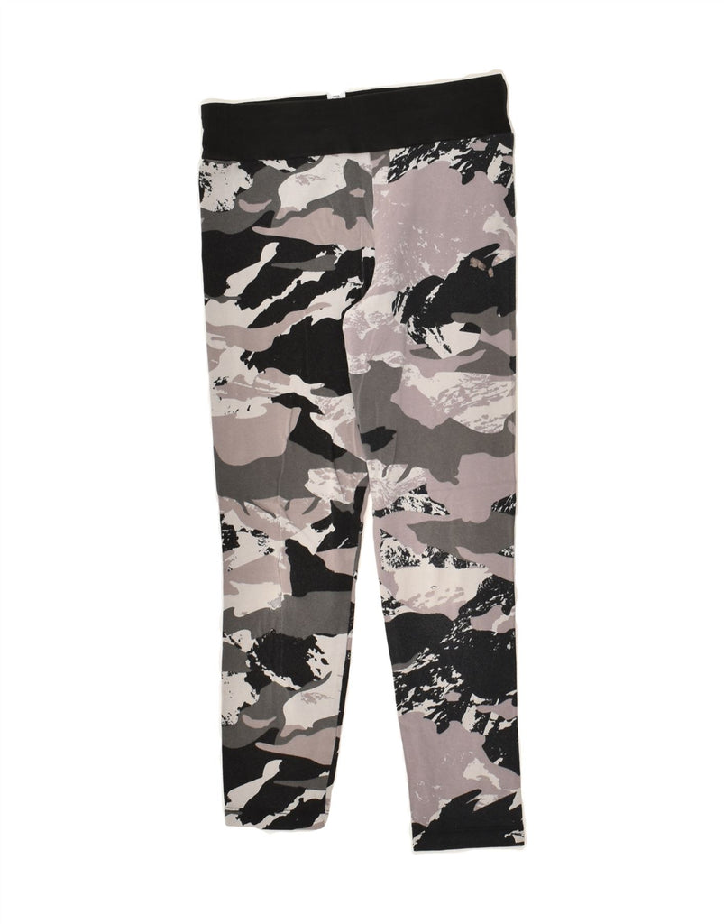 PUMA Girls Leggings 9-10 Years  Grey Camouflage Cotton | Vintage Puma | Thrift | Second-Hand Puma | Used Clothing | Messina Hembry 