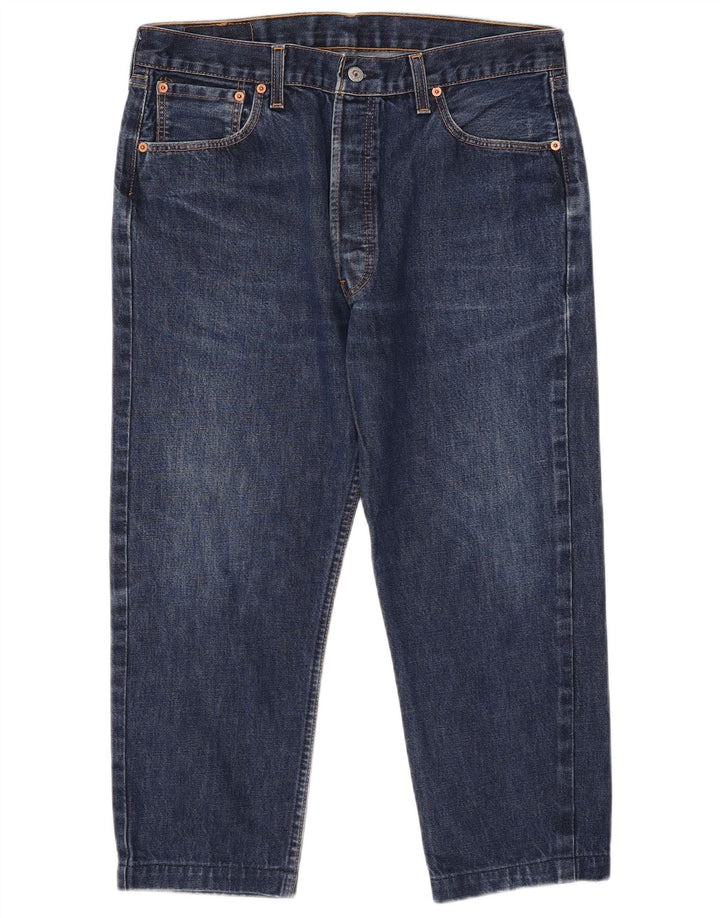 Levi's Mens 501 Capri Jeans W36 L22 Blue Cotton