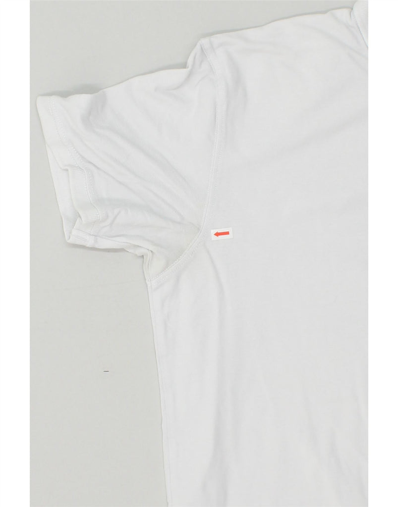 NAPAPIJRI Mens Polo Shirt 2XL Off White Cotton | Vintage Napapijri | Thrift | Second-Hand Napapijri | Used Clothing | Messina Hembry 