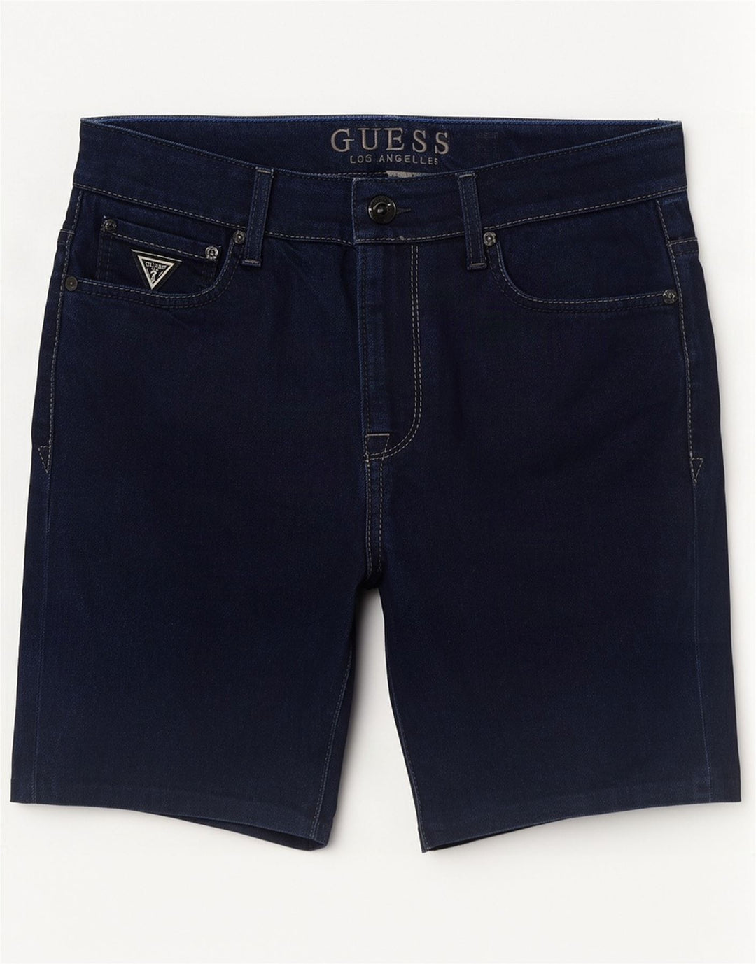 Guess Mens Denim Shorts W33 Medium Navy Blue