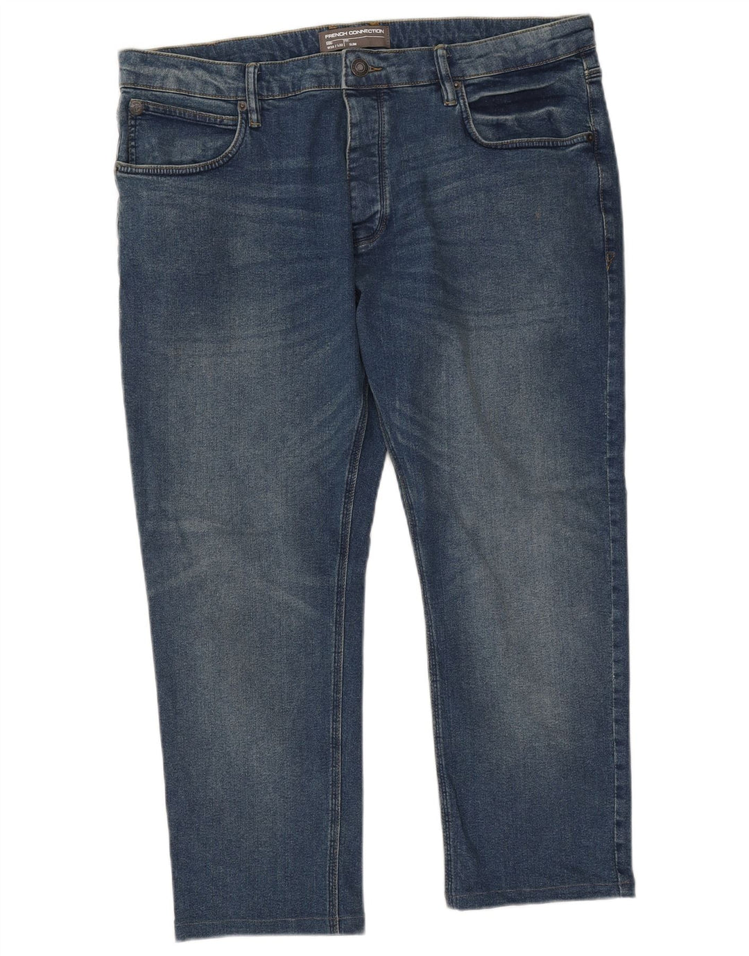 French Connection Mens Slim Jeans W38 L25 Blue Cotton
