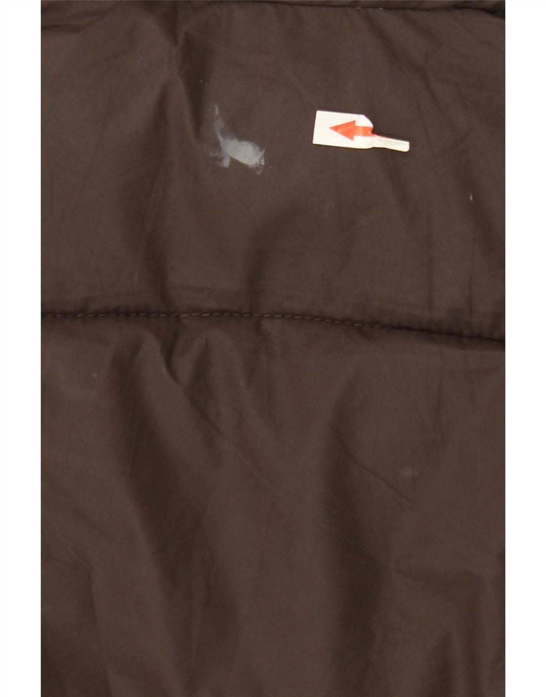 Zara Womens Crop Oversized Padded Jacket UK 6 XS Brown Polyester