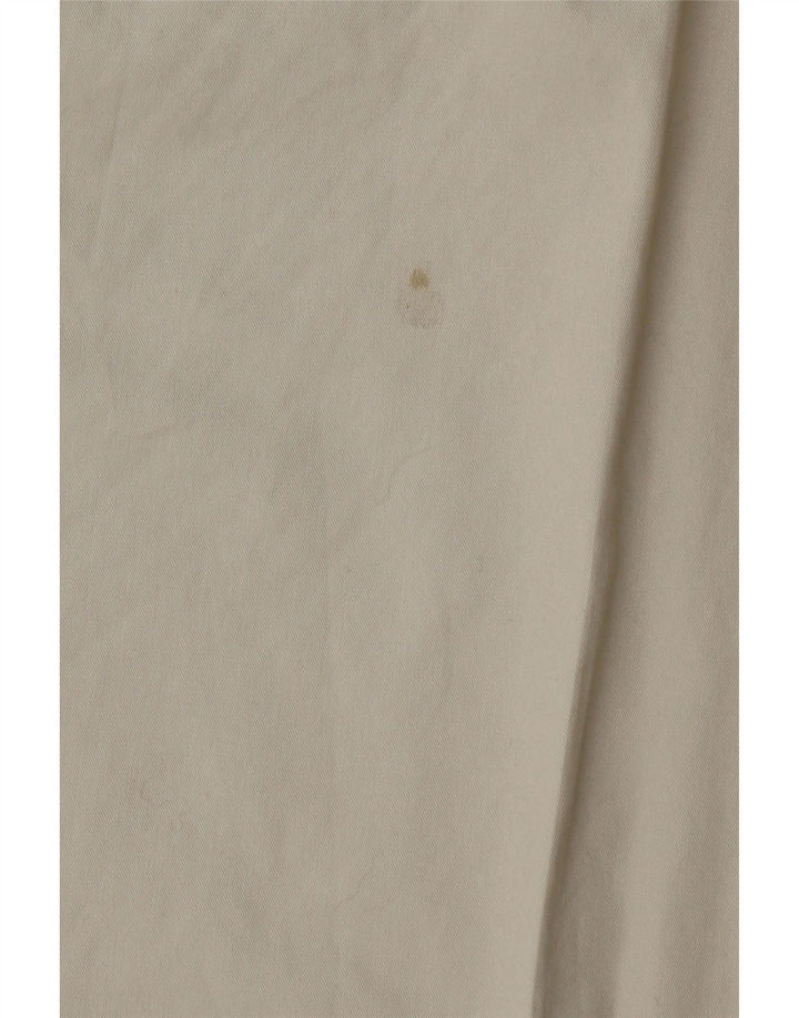 Marks & Spencer Mens Straight Chino Trousers W38 L27 Grey Cotton