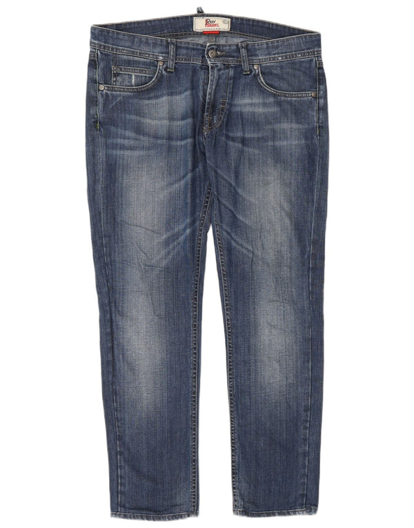 Roy Rogers Womens Slim Jeans W32 L28 Blue Cotton