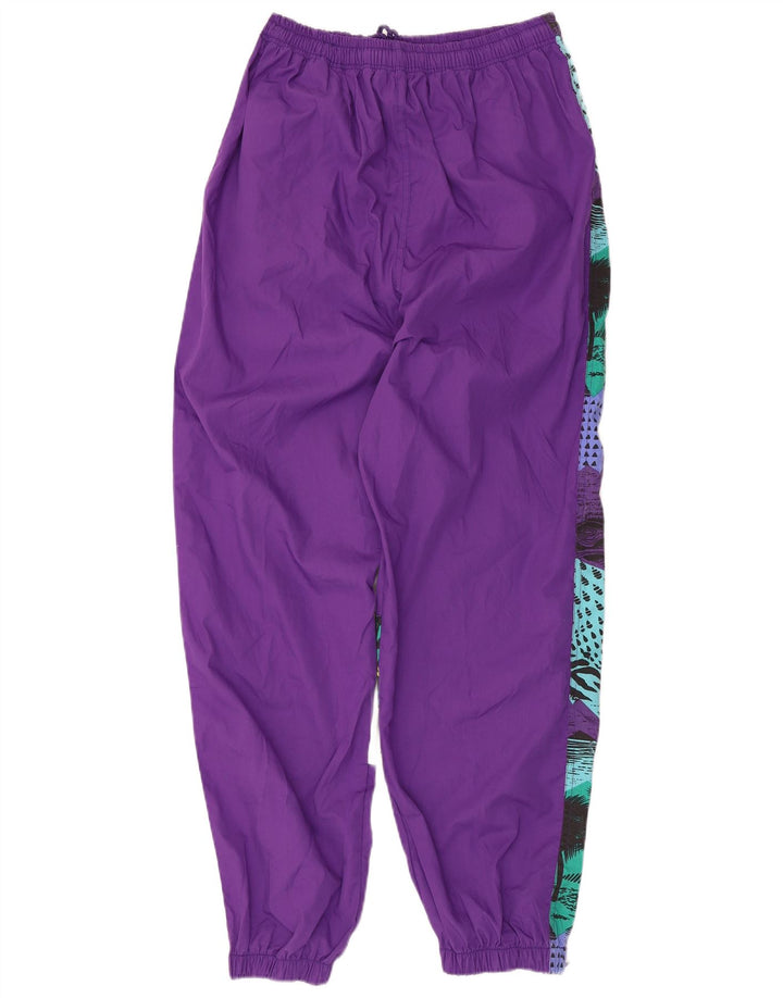 Vintage Womens Loose Fit Full Tracksuit UK 16 Large Purple Patchwork
