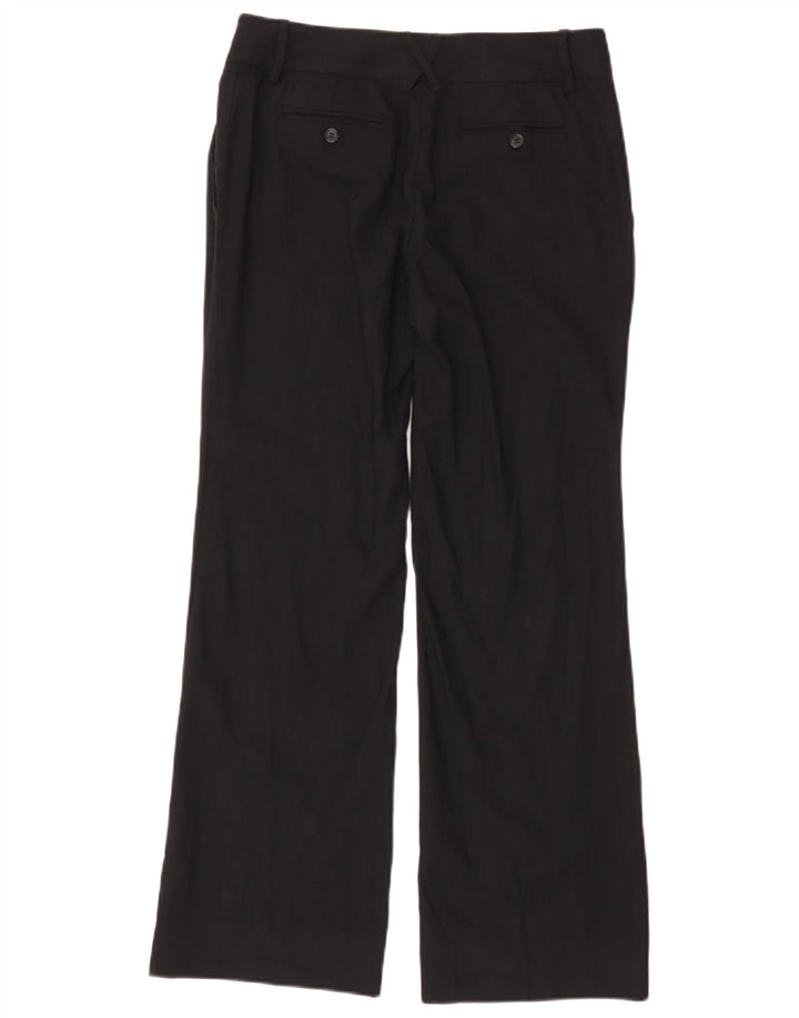 Massimo Dutti Womens Chino Trousers EU 38 Small W28 L30 Black Striped