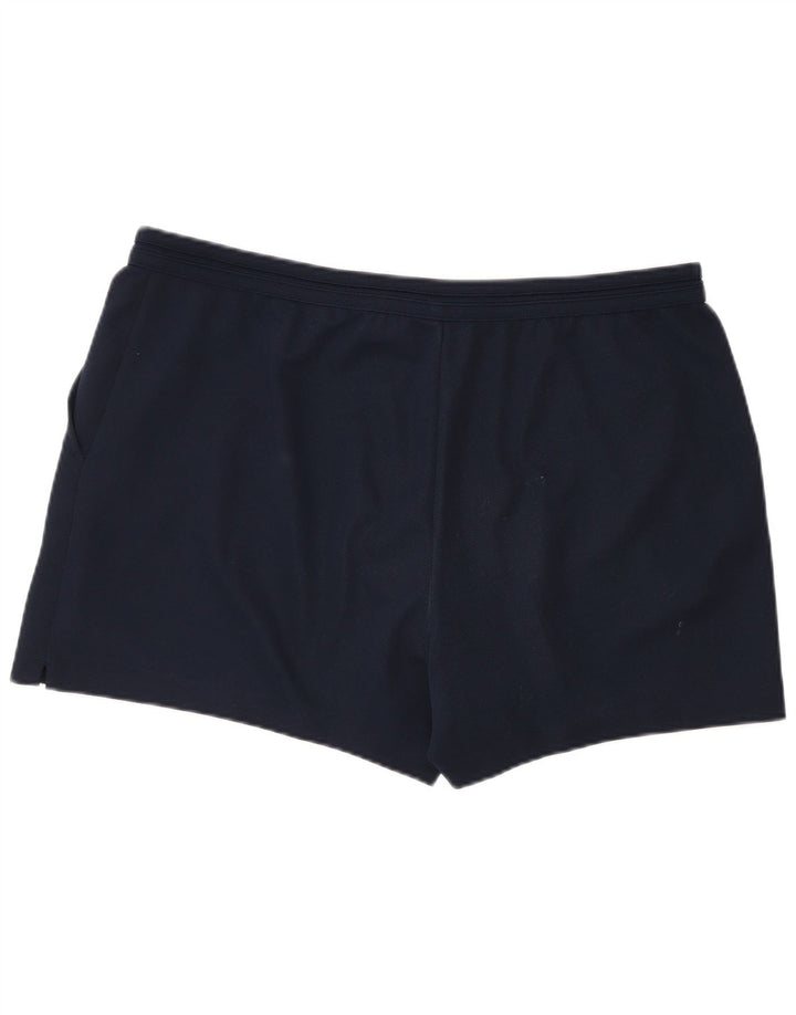 Sergio Tacchini Mens Sport Shorts IT 56 2XL Navy Blue Polyester