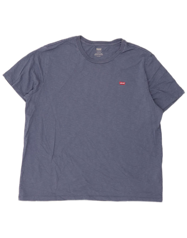 Levi's Mens Standard T-Shirt Top XL Navy Blue Flecked Cotton