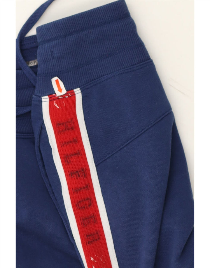 TOMMY HILFIGER Mens Tracksuit Trousers Joggers Small  Blue Colourblock Vintage Tommy Hilfiger and Second-Hand Tommy Hilfiger from Messina Hembry 