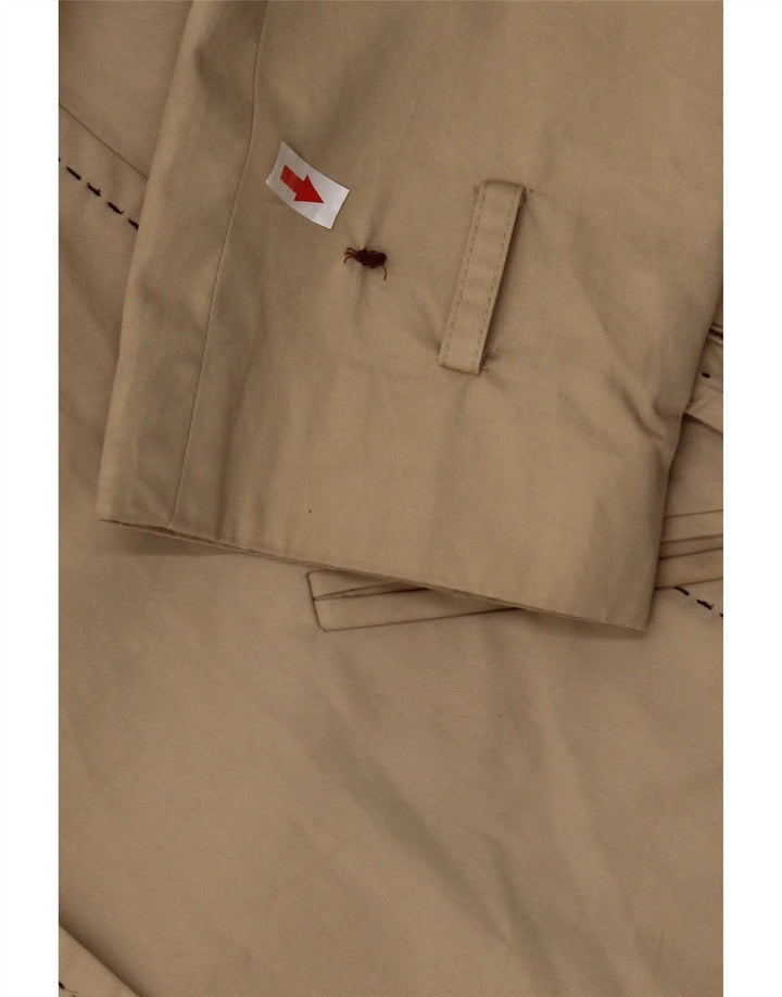 Tommy Hilfiger Womens Military Jacket UK 10 Small Beige Cotton