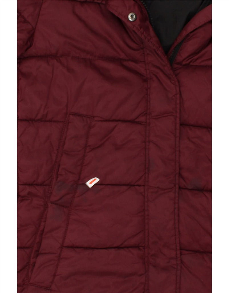 BARBOUR Womens Padded Coat UK 14 Large Maroon | Vintage Barbour | Thrift | Second-Hand Barbour | Used Clothing | Messina Hembry 