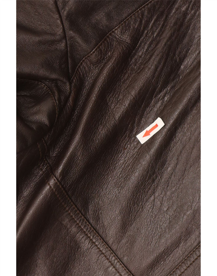 Vintage Mens Leather Jacket UK 38 Medium Brown