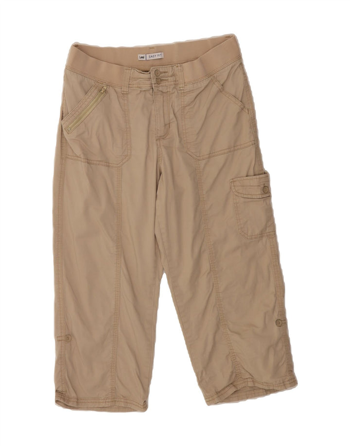 LEE Womens Easy Fit Capri Cargo Trousers US 12 Large W30 L21 Beige Vintage Lee and Second-Hand Lee from Messina Hembry 
