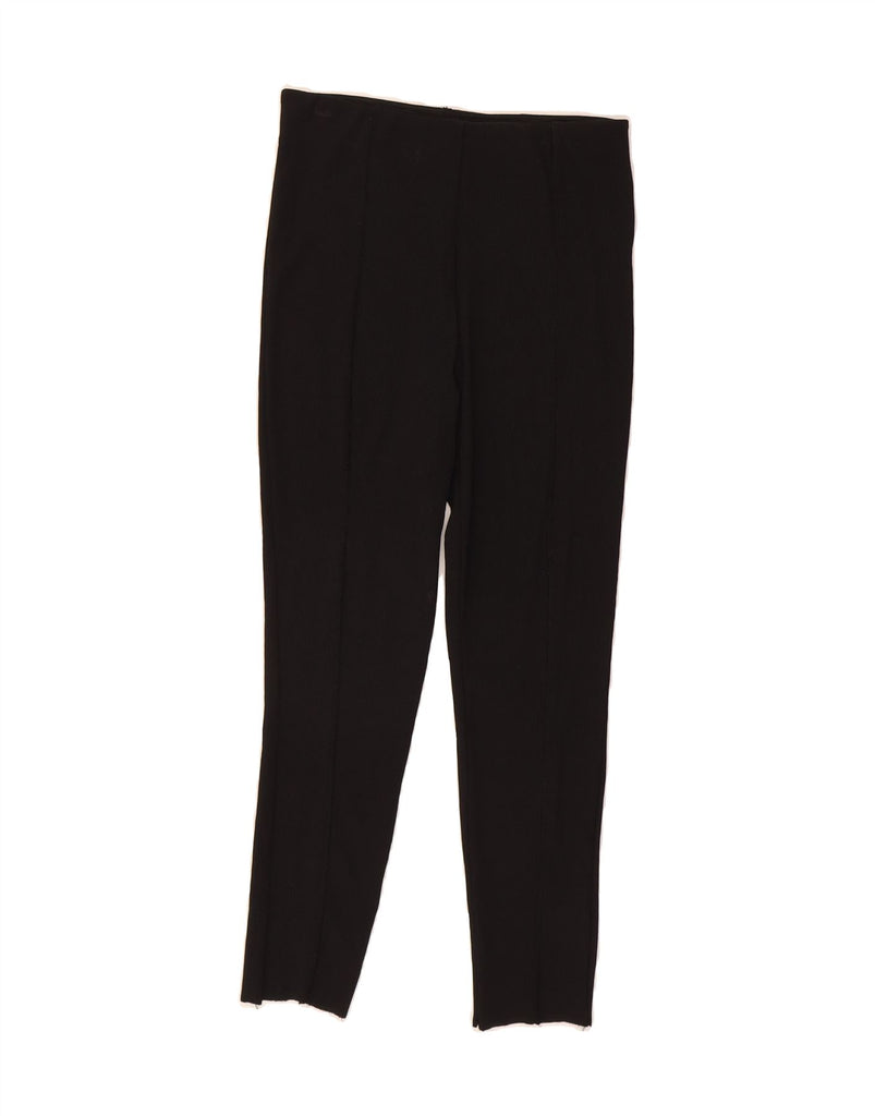 ZARA Womens Trafaluc Crop Slim Casual Trousers Large W30 L24 Black Vintage Zara and Second-Hand Zara from Messina Hembry 