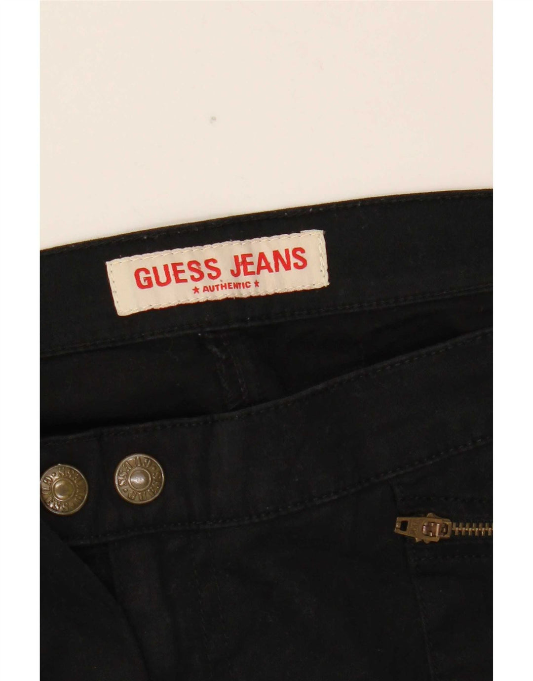 Guess Womens Bootcut Cargo Trousers W31 L32 Black Cotton