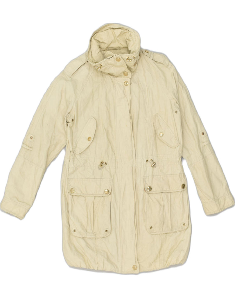 MASSIMO DUTTI Mens Utility Jacket UK 38 Medium Beige Nylon | Vintage Massimo Dutti | Thrift | Second-Hand Massimo Dutti | Used Clothing | Messina Hembry 