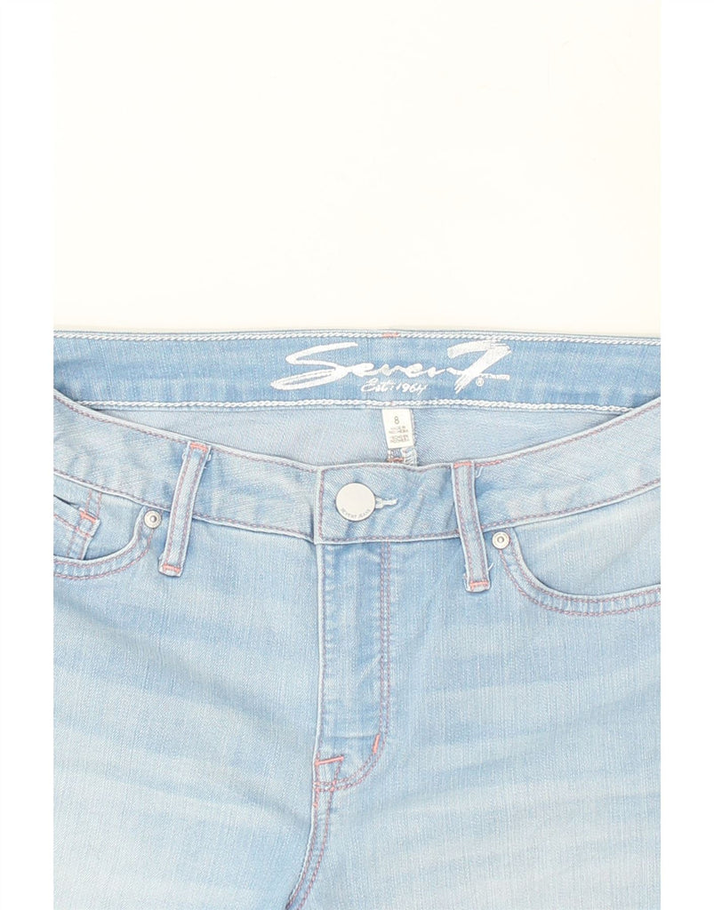 SEVEN 7 Womens Denim Shorts US 8 Medium W32 Blue Cotton | Vintage Seven 7 | Thrift | Second-Hand Seven 7 | Used Clothing | Messina Hembry 