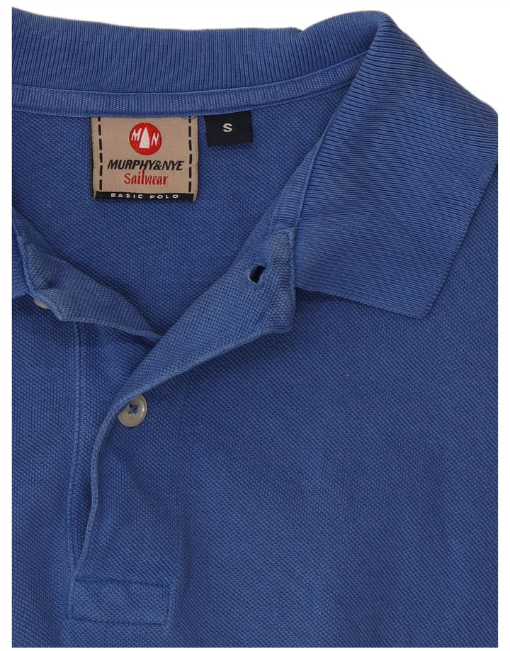 Murphy & Nye Mens Polo Shirt Small Blue