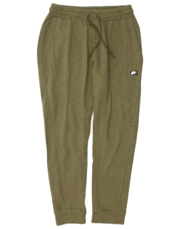 Nike Mens Tracksuit Trousers Joggers Large Khaki Flecked Cotton