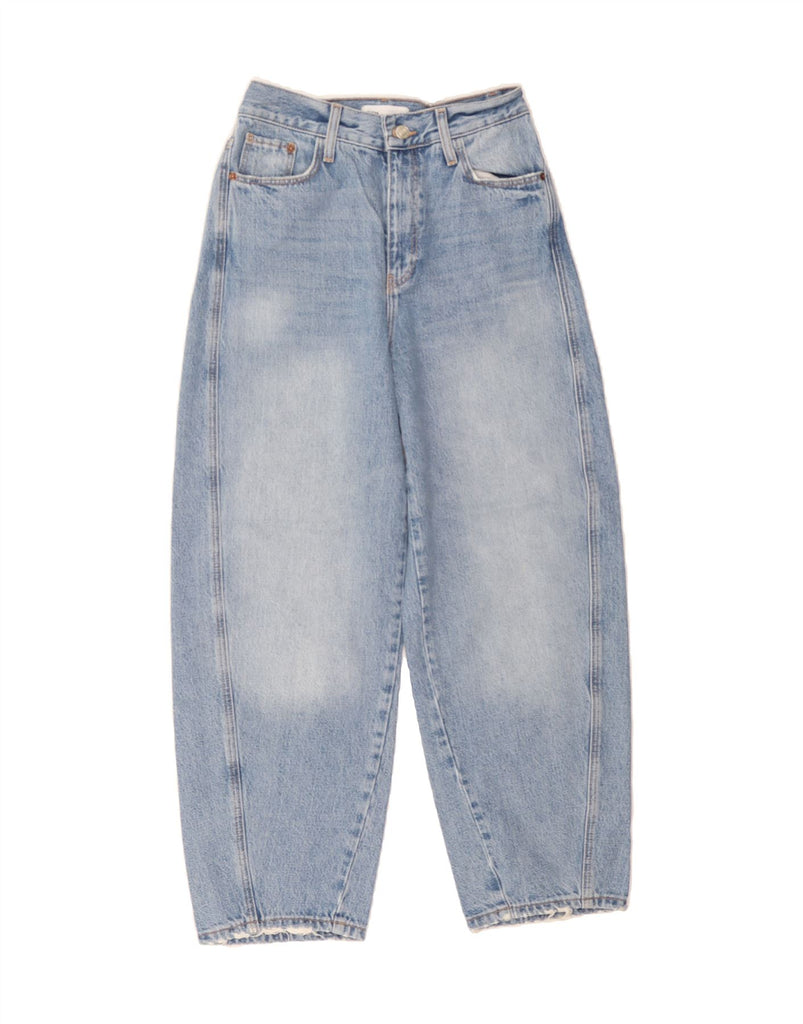 ZARA Womens High Waist Tapered Jeans EU 34 2XS W24 L26 Blue Vintage Zara and Second-Hand Zara from Messina Hembry 