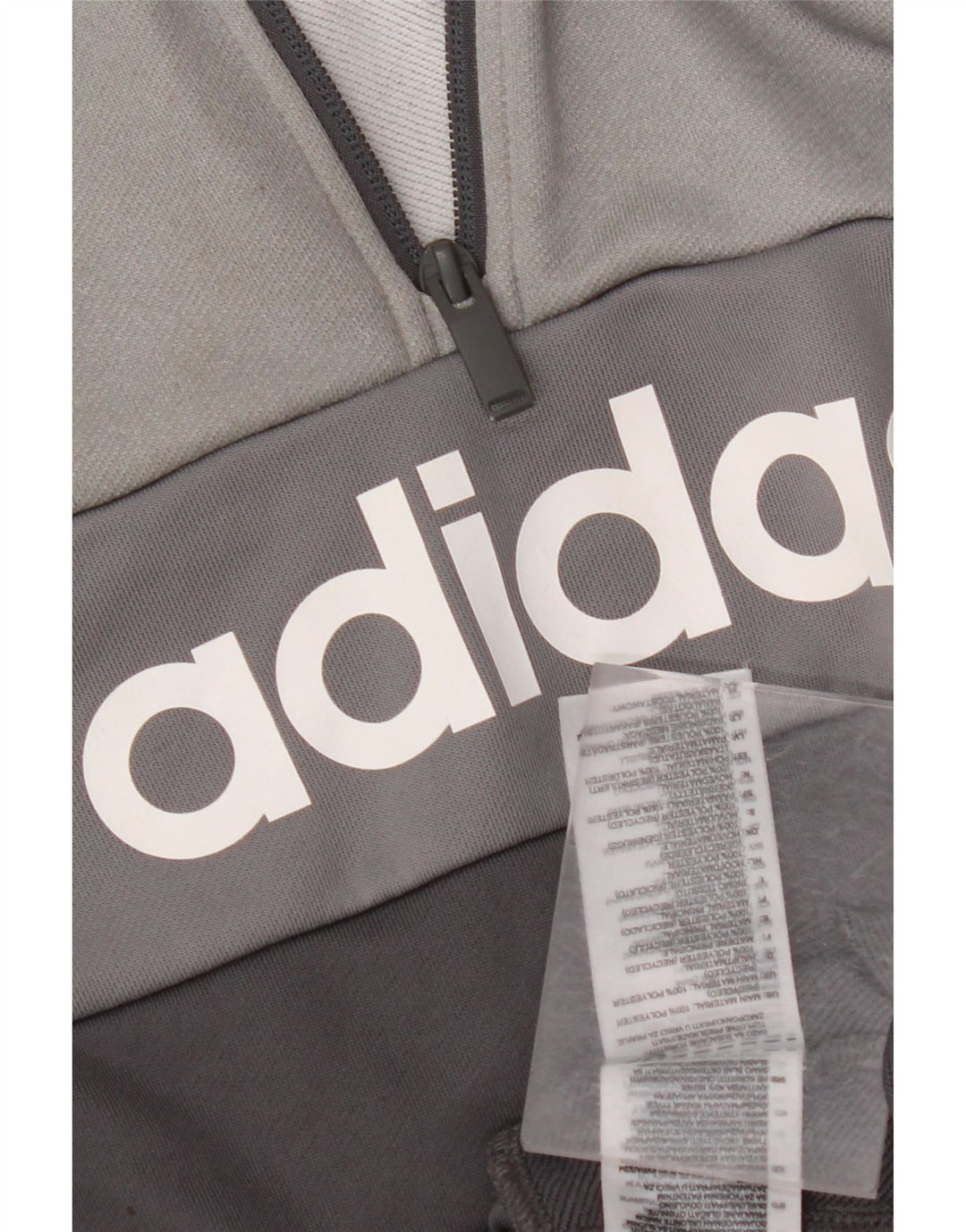 ADIDAS Boys Aeroready Graphic Sweatshirt Jumper 9-10 Years Grey
