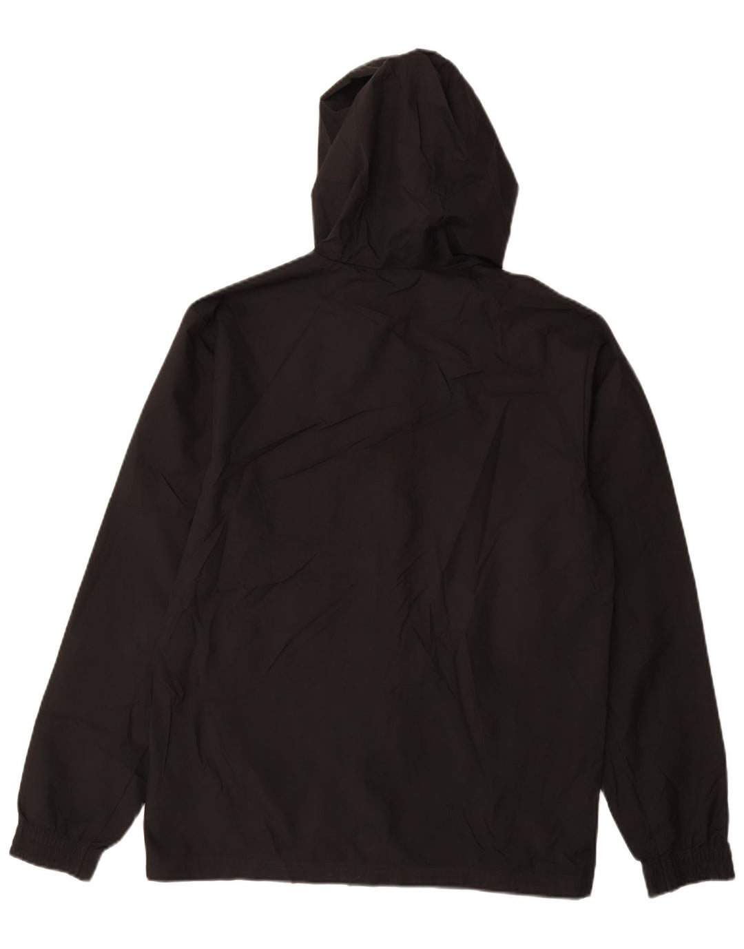Adidas Mens Hooded Rain Jacket UK 36 Small Black Polyester