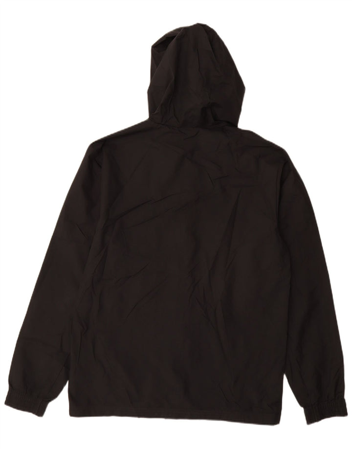 Adidas Mens Hooded Rain Jacket UK 36 Small Black Polyester