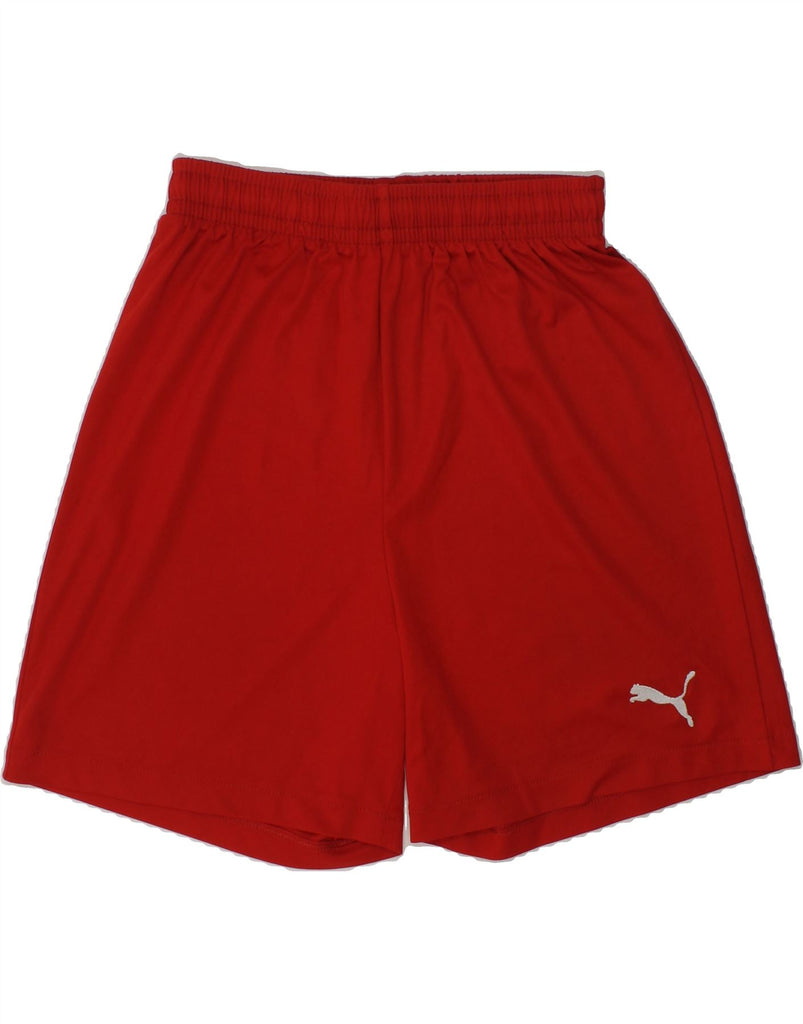 PUMA Boys Sport Shorts 11-12 Years Red Polyester | Vintage Puma | Thrift | Second-Hand Puma | Used Clothing | Messina Hembry 