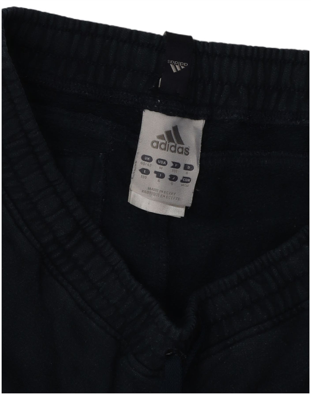 ADIDAS Mens Tracksuit Trousers Joggers UK 40/42 Medium  Navy Blue Cotton