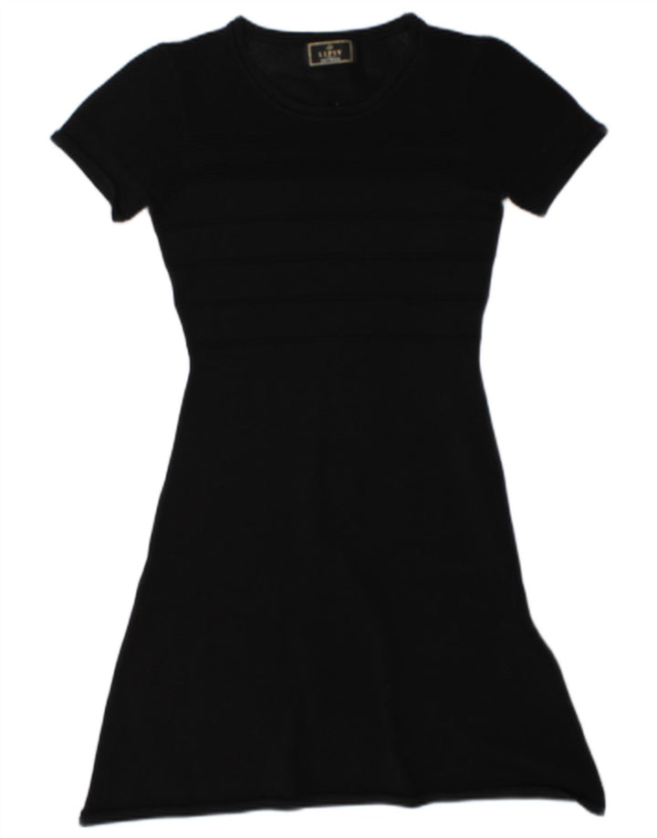 Lipsy Womens Jumper Dress UK 10 Small Black