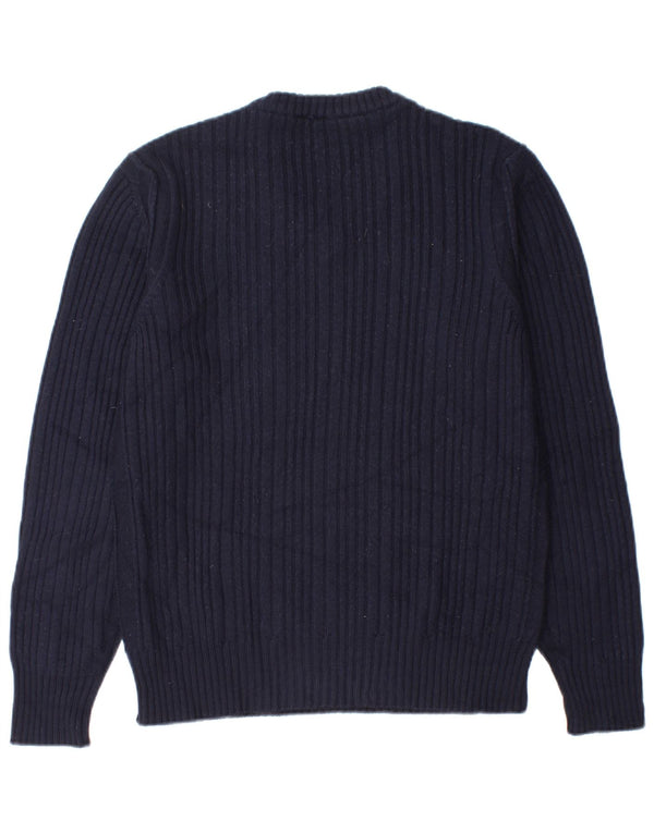 Gas Boys V-Neck Jumper Sweater 15-16 Years XL Navy Blue Wool