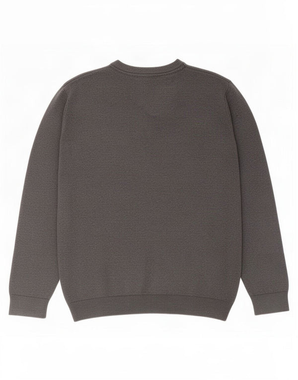 Marks & Spencer Boys V-Neck Jumper Sweater 13-14 Years Grey Cotton