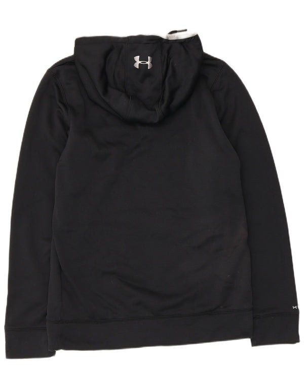 UNDER ARMOUR Mens Graphic Hoodie Jumper Small Black Polyester