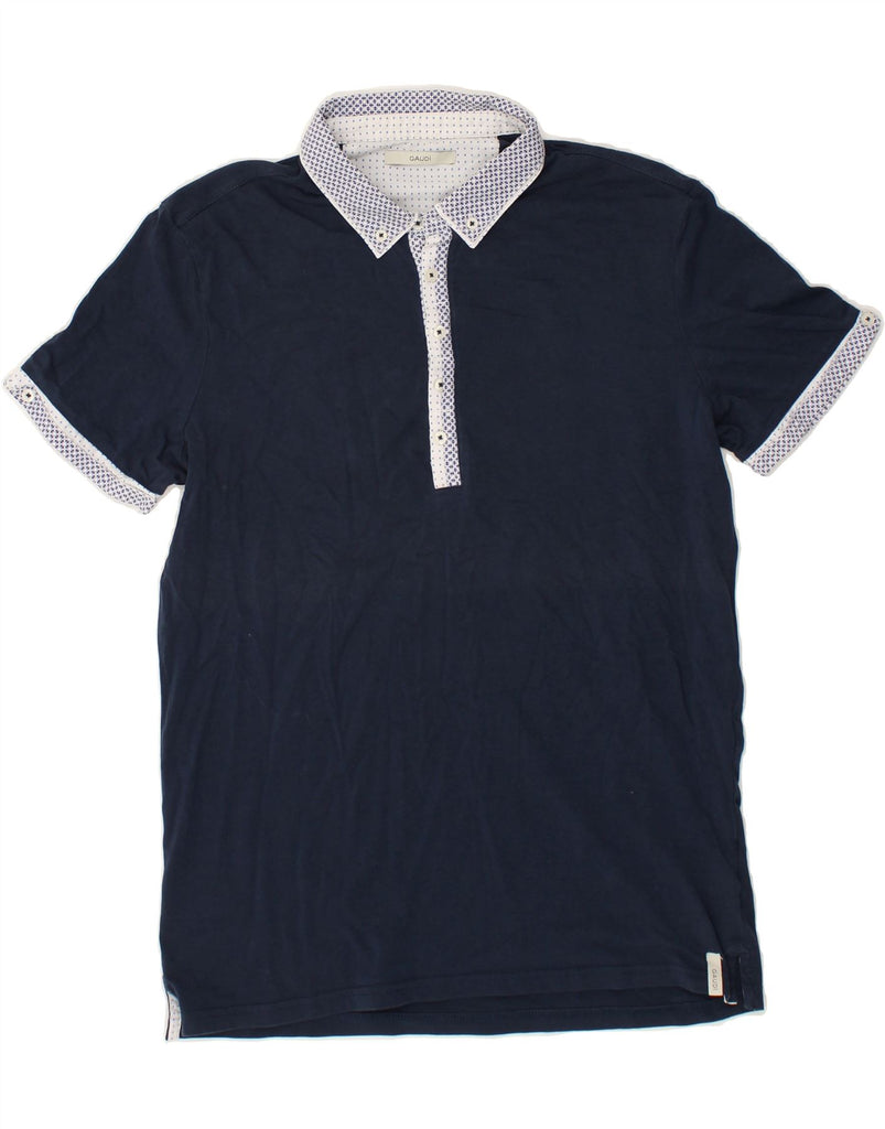 GAUDI Mens Polo Shirt Small Navy Blue | Vintage Gaudi | Thrift | Second-Hand Gaudi | Used Clothing | Messina Hembry 