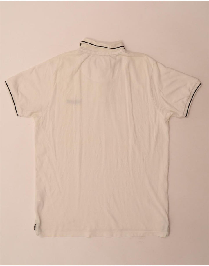 Woolrich Mens Polo Shirt XL White Cotton