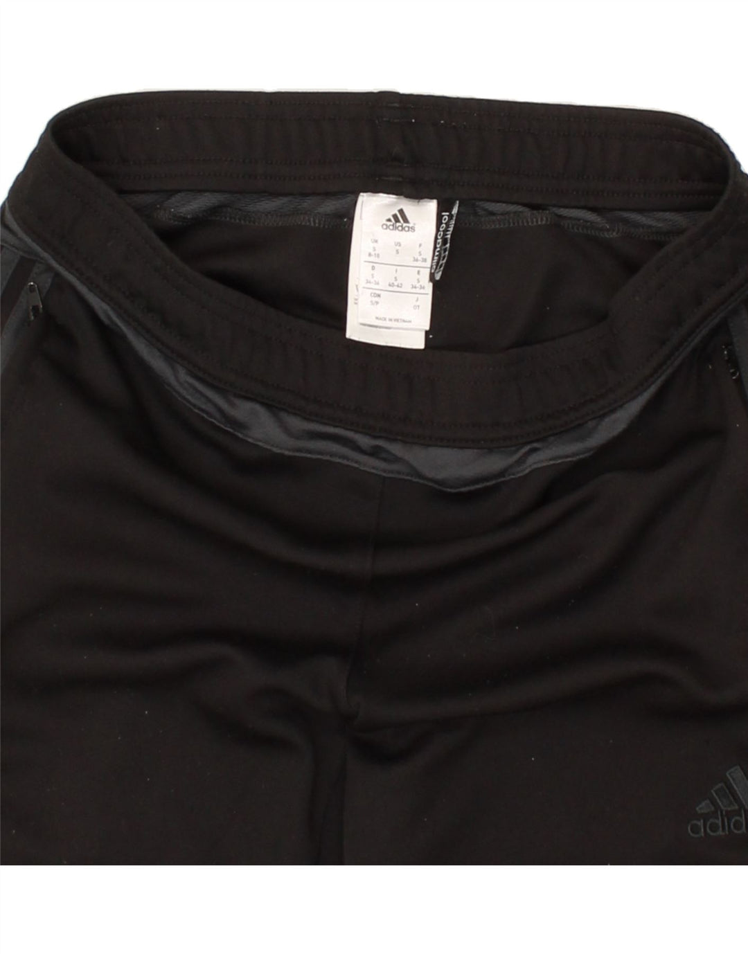 ADIDAS Womens Climacool Tracksuit Trousers UK 8/10 Small Black Polyester Vintage Adidas and Second-Hand Adidas from Messina Hembry 