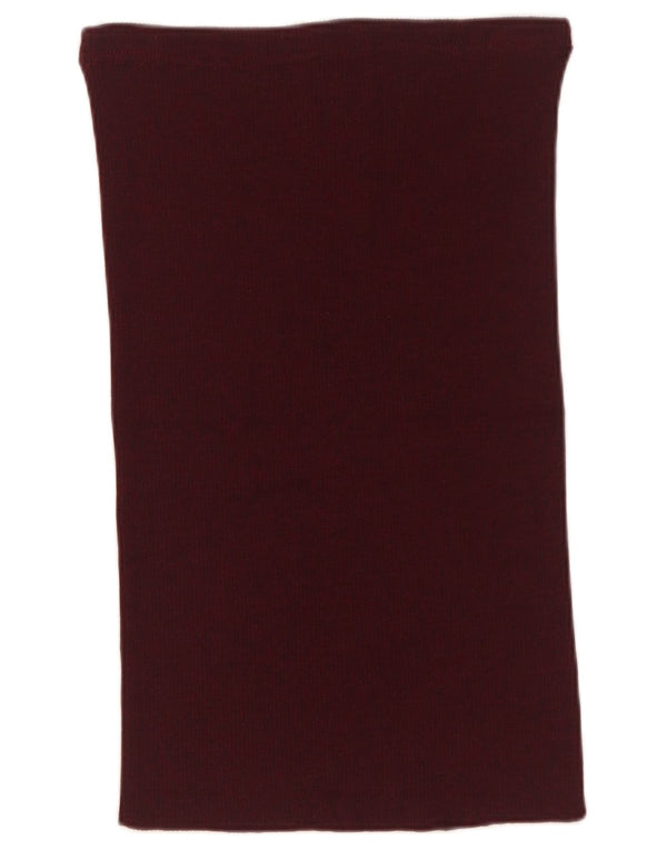 Sevres Womens Straight Skirt IT 44 Medium W34 Burgundy New Wool