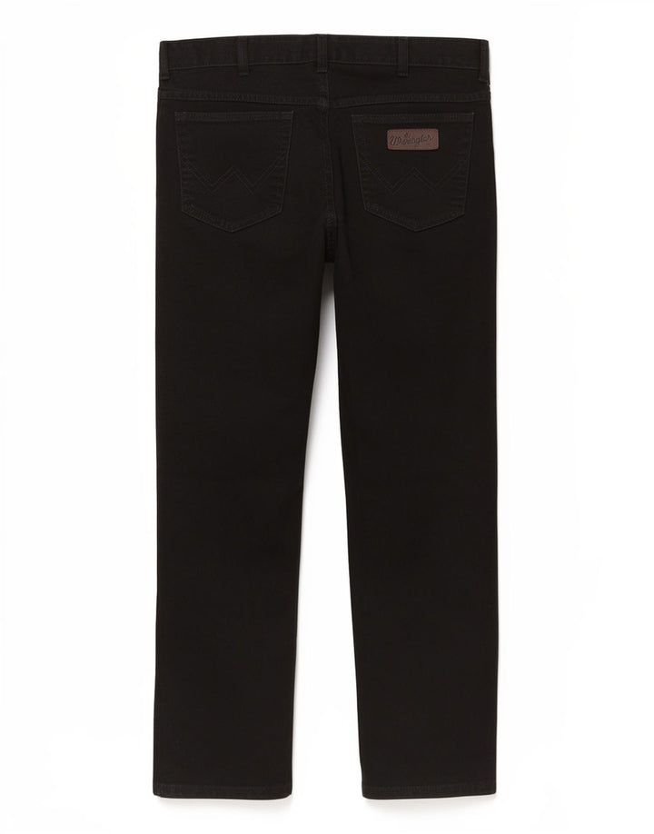 Wrangler Womens Texas Straight Jeans W36 L30 Black Cotton