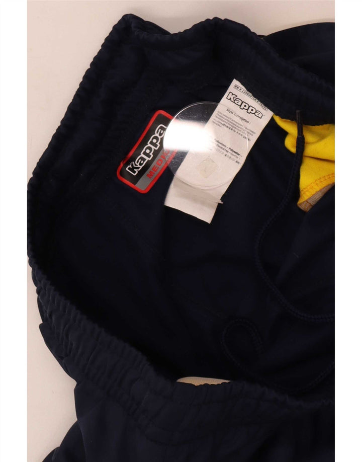 Kappa Mens Graphic Tracksuit Trousers Joggers Medium Navy Blue Polyester
