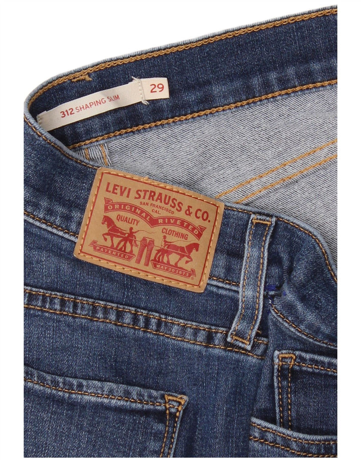Levi's Womens 312 Shaping Slim Jeans W29 L30 Blue
