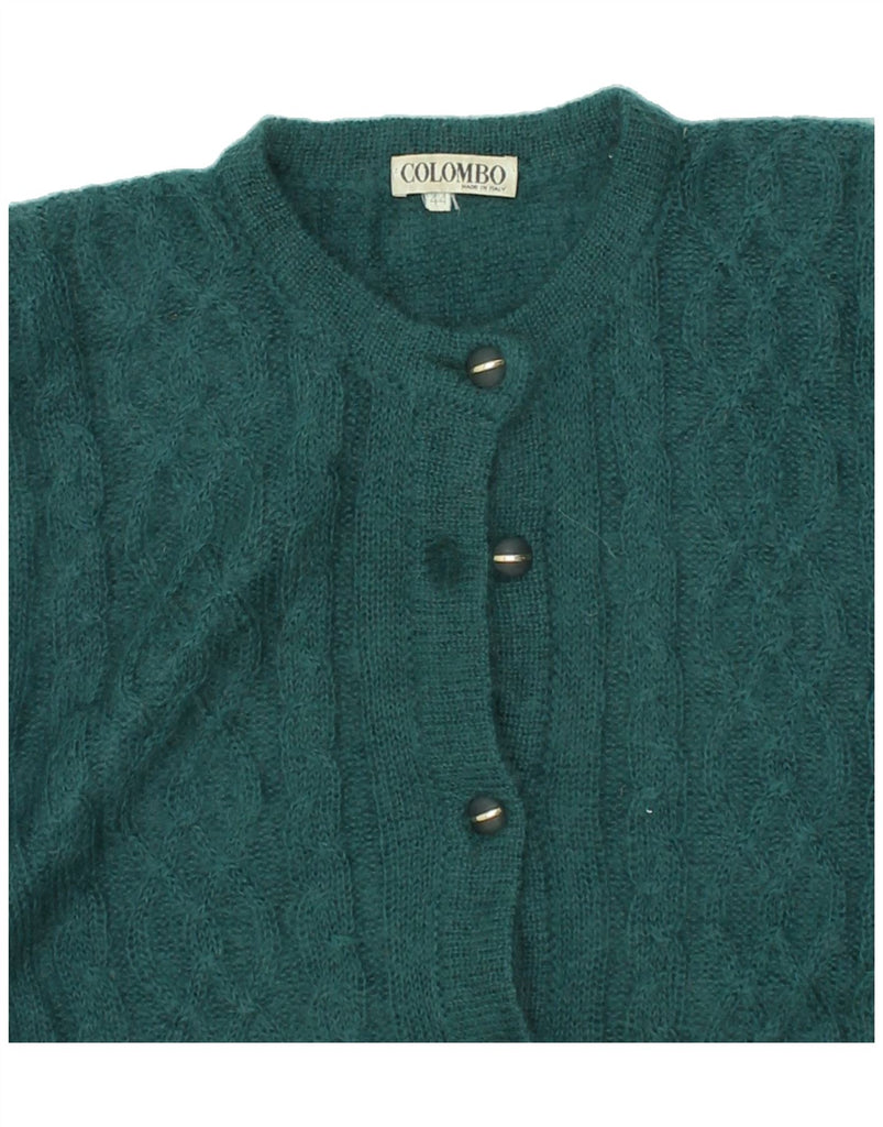 VINTAGE Womens Cardigan Sweater IT 44 Medium Green Mohair | Vintage Vintage | Thrift | Second-Hand Vintage | Used Clothing | Messina Hembry 
