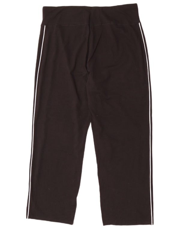 Marks & Spencer Womens Tracksuit Trousers UK 20 2XL Black Cotton