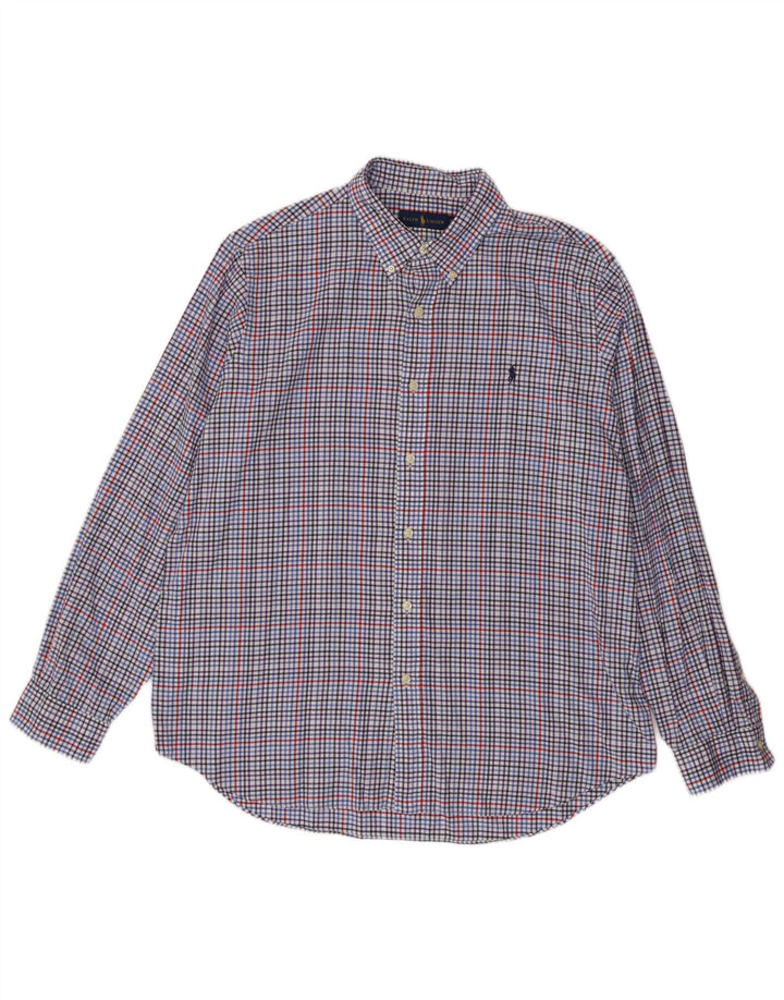 Ralph Lauren Mens Flannel Shirt XL Multicoloured Gingham Cotton