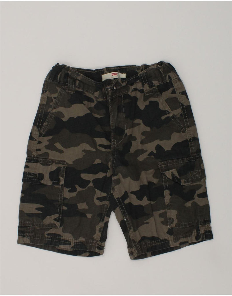 LEVI'S Boys Cargo Shorts 6-7 Years W22  Grey Camouflage | Vintage Levi's | Thrift | Second-Hand Levi's | Used Clothing | Messina Hembry 