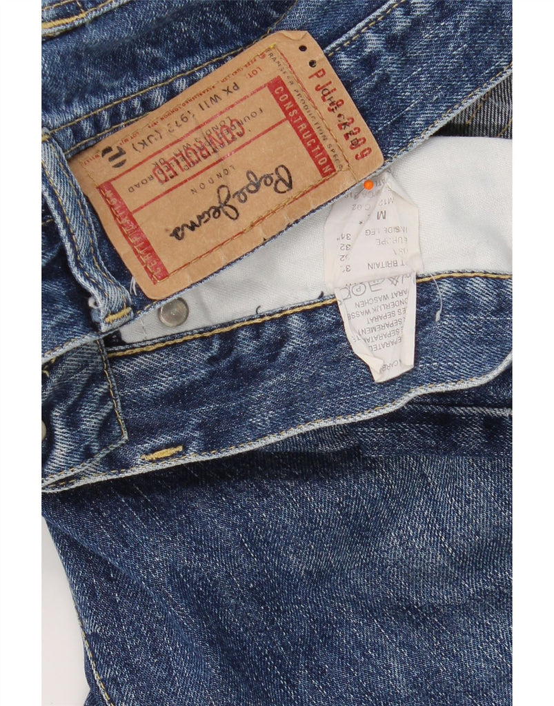 PEPE JEANS Mens Straight Jeans W32 L34 Blue Cotton Vintage PEPE Jeans and Second-Hand PEPE Jeans from Messina Hembry 