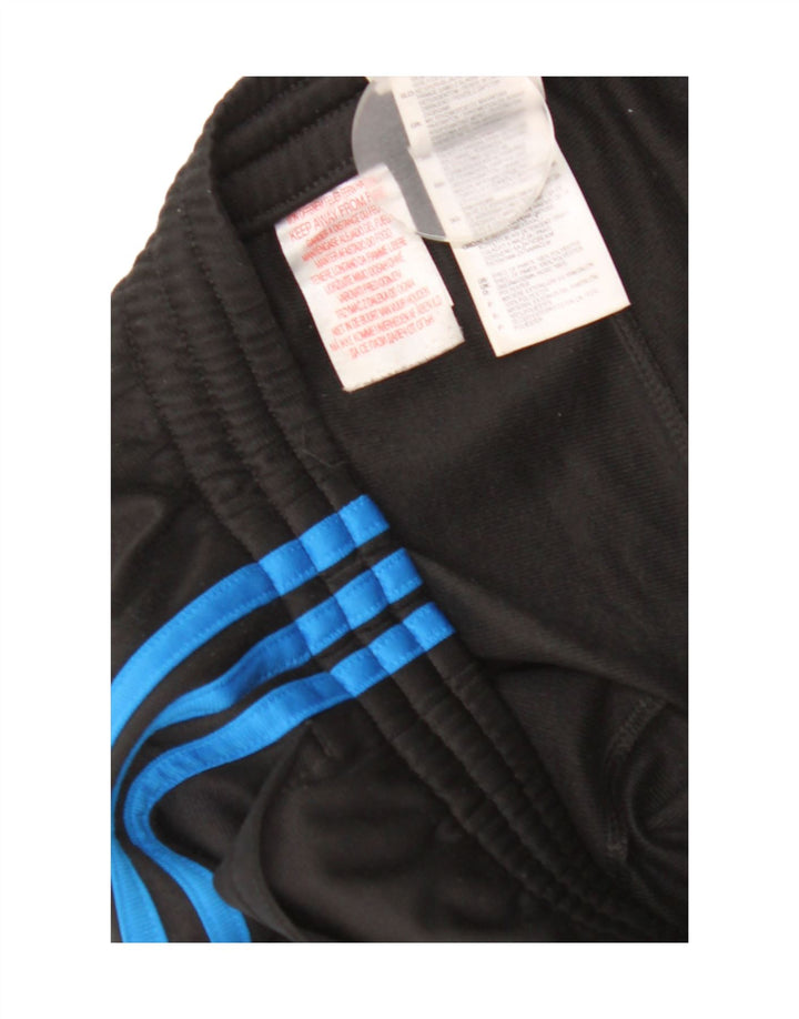 Adidas Boys Tracksuit Trousers Joggers 13-14 Years  Black Polyester
