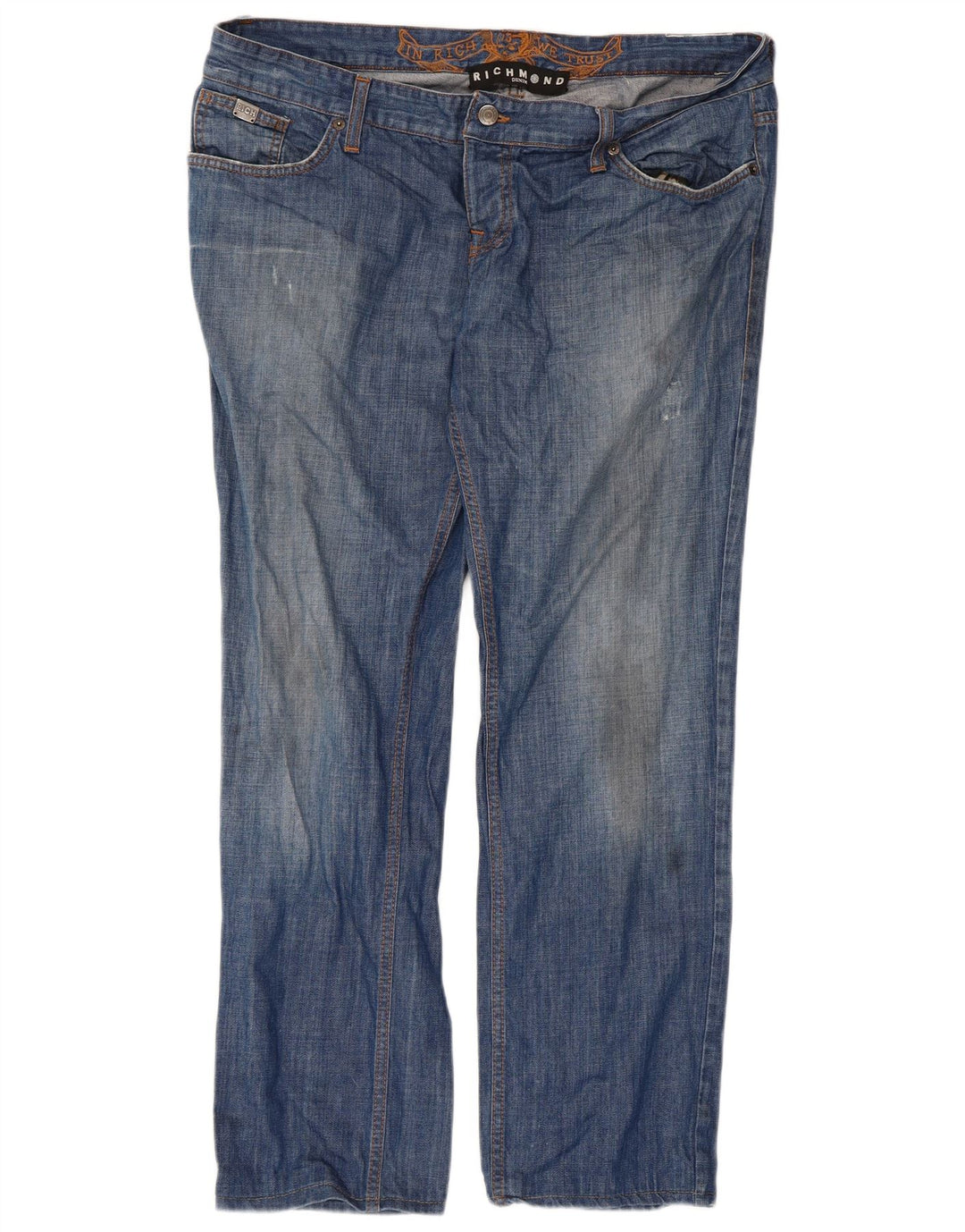 Richmond Womens Straight Jeans W40 L30 Blue