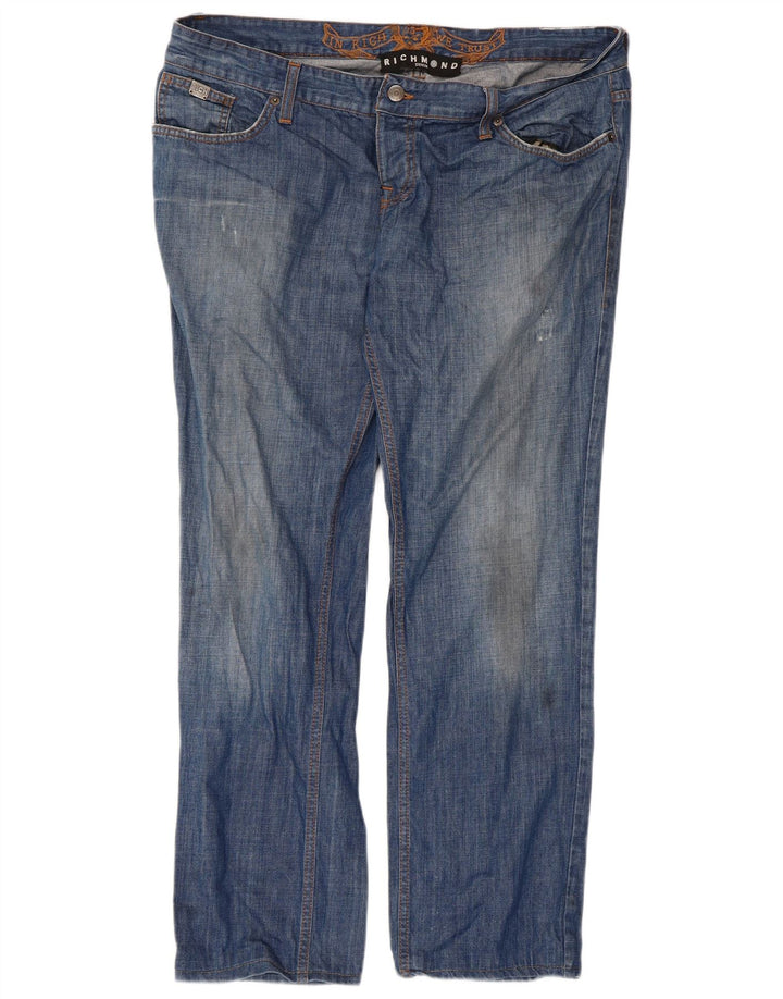 Richmond Womens Straight Jeans W40 L30 Blue