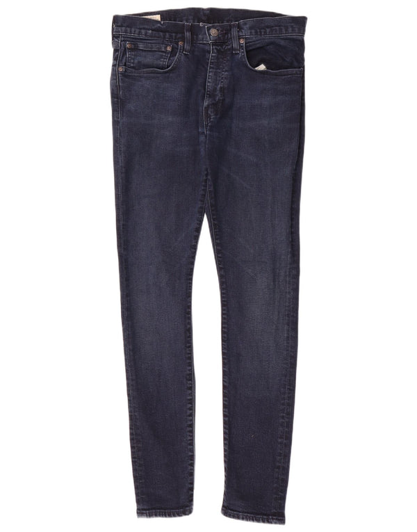 Levi's Mens Skinny Tapered Jeans W34 L32 Navy Blue Cotton