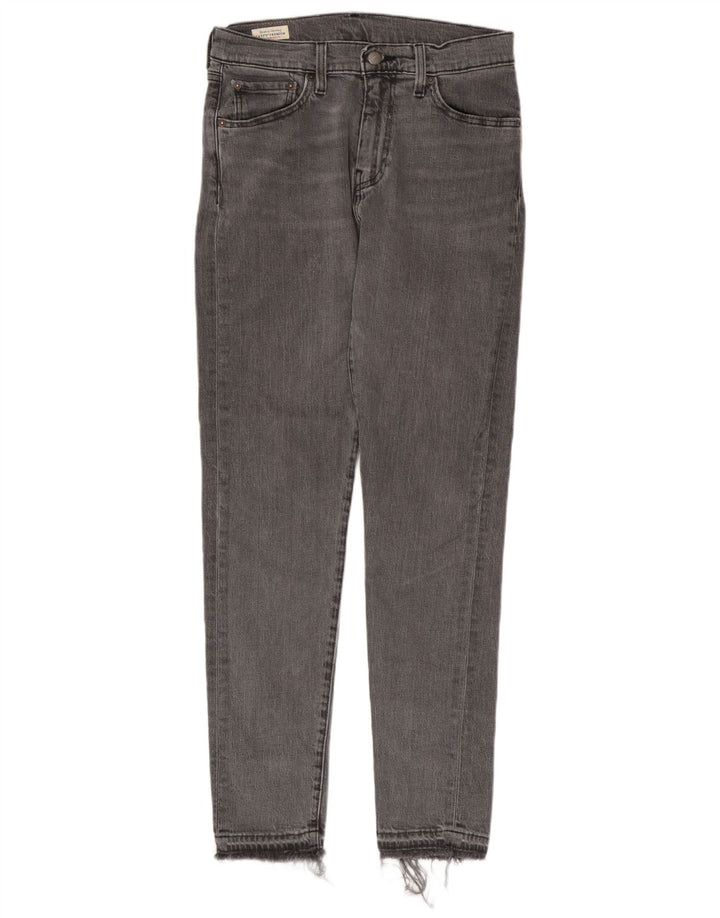 Levi's Womens 512 Slim Tapered Jeans W30 L32 Grey Cotton